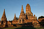 Ayutthaya, Thailand. Wat Chaiwatthanaram, general view of the wat from south. 